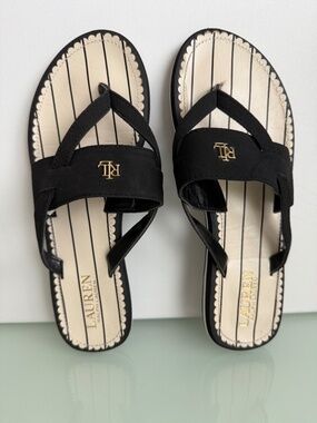 Lauren Ralph Lauren Rosalind Sandals Black Size 9
